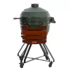 Keraminis kamado grilis TARGUS TBG24GREEN-02 — 24 colių žalias anglies grilis
