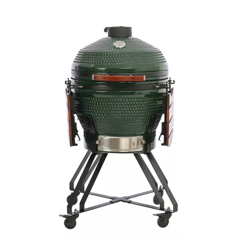 Keraminis kamado grilis TARGUS TBG24GREEN-02 — 24 colių žalias anglies grilis