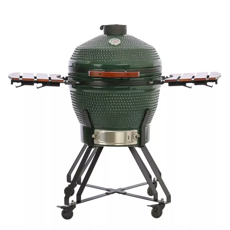 Keraminis kamado grilis TARGUS TBG24GREEN-02 — 24 colių žalias anglies grilis
