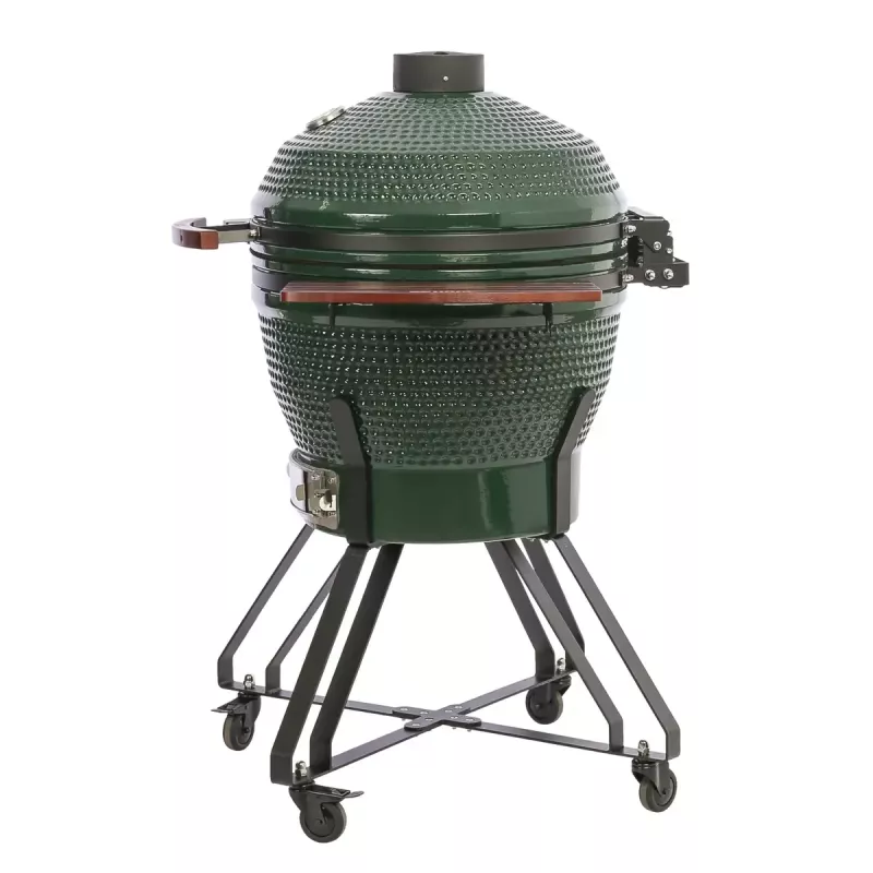 Keraminis kamado grilis TARGUS TBG24GREEN-02 — 24 colių žalias anglies grilis