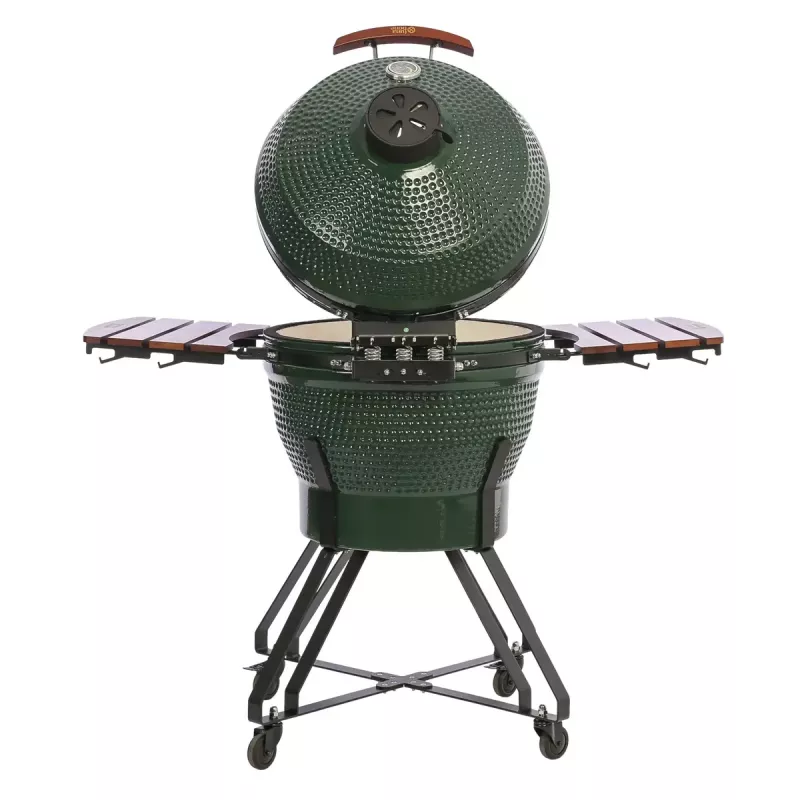 Keraminis kamado grilis TARGUS TBG24GREEN-02 — 24 colių žalias anglies grilis