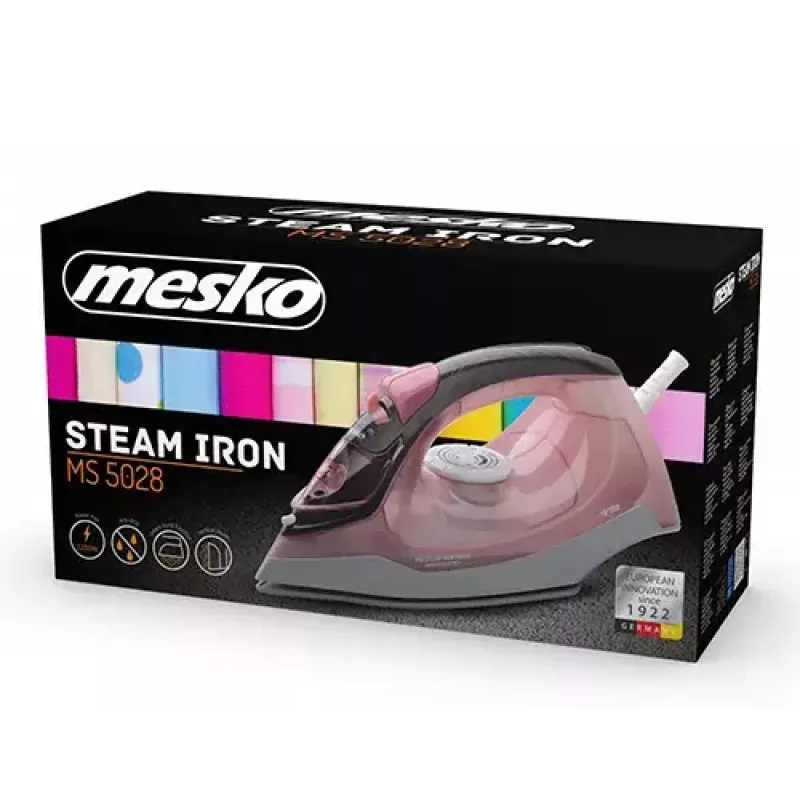 Lyginimas sausas ir su garais Mesko Home MS 5028