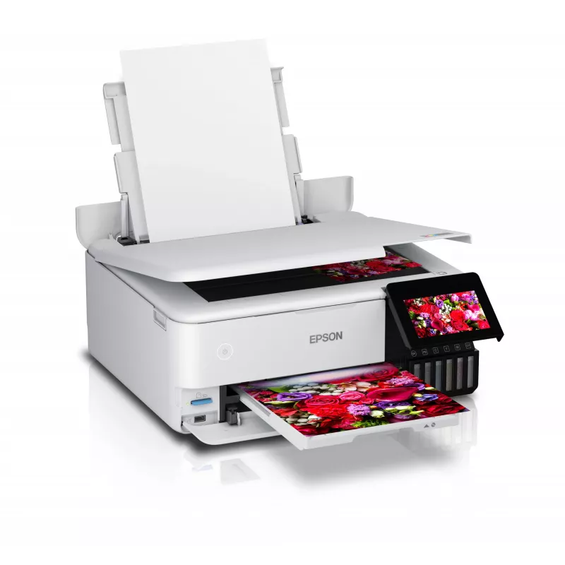 Daugiafunkcis rašalinis spausdintuvas Epson EcoTank L8160 – spalvotas spausdinimas, 5760x1440 DPI, 32 ppm, A4, Wi‑Fi, dvipusis spausdinimas