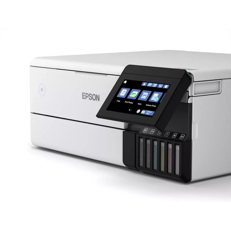 Daugiafunkcis rašalinis spausdintuvas Epson EcoTank L8160 – spalvotas spausdinimas, 5760x1440 DPI, 32 ppm, A4, Wi‑Fi, dvipusis spausdinimas