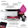Daugiafunkcis rašalinis spausdintuvas Epson EcoTank L8160 – spalvotas spausdinimas, 5760x1440 DPI, 32 ppm, A4, Wi‑Fi, dvipusis spausdinimas