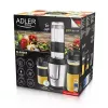 Sportinis blenderis Adler AD 4081 - nešiojamas asmeninis blenderis, 800 W maks., 0,57 L puodelis, nerūdijančio plieno peiliai, 2 buteliai