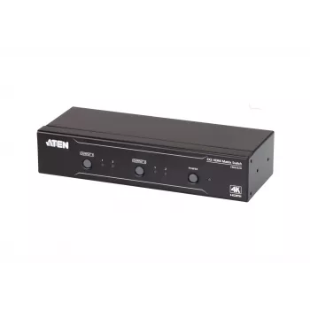 ATEN VM0202H 2x2 4K HDMI matricos jungiklis, iki 15 m, 10,2 Gbit/s, 340 MHz, 4096 x 2160, juodas