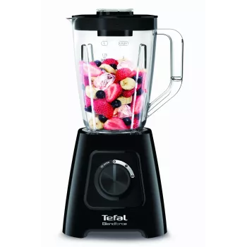 Stalinis blenderis Tefal BL4208 — 600 W, 1,25 L plastikinis indas, 2 greičiai, ledo smulkinimas, juodas