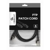 Gembird PP6-2M/BK Cat6 FTP patch laidas, 2 m, juodas