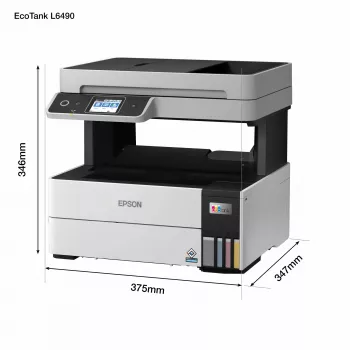 Daugiafunkcinis spausdintuvas Epson EcoTank L6490 – rašalinis spalvotas, 4800x1200 dpi, 37 ppm, A4 dvipusis, Wi‑Fi, Ethernet