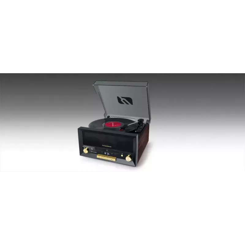 Tiesioginės pavaros vinilinė patefonė Muse MT-112 W – pusiau automatinė, 20 W RMS, 3,5 mm išvestis, LCD, AC 100–240 V