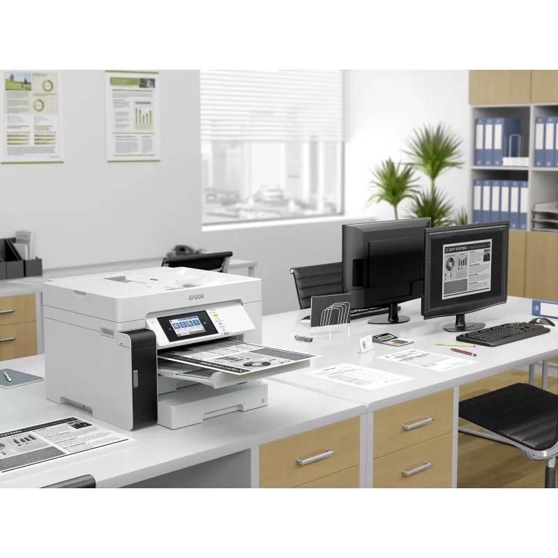 Daugiafunkcinis įrenginys Epson M15180 – rašalinė nespalvota spauda, 4800x1200 DPI, spalvotas skenavimas 1200x1200, A4, Wi‑Fi, Ethernet, dvipusė spauda