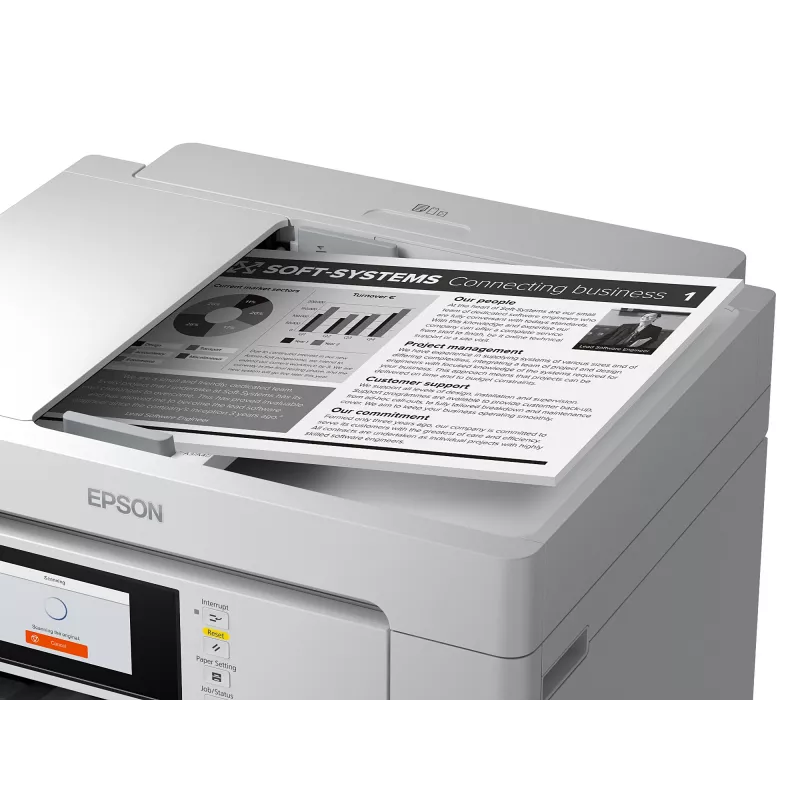 Daugiafunkcinis įrenginys Epson M15180 – rašalinė nespalvota spauda, 4800x1200 DPI, spalvotas skenavimas 1200x1200, A4, Wi‑Fi, Ethernet, dvipusė spauda