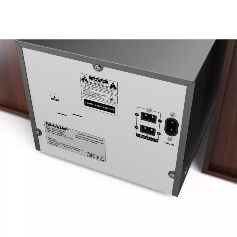 Sharp XL-B517D mikro garso sistema 45 W Ruda