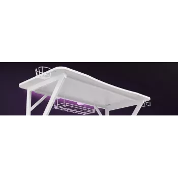 GENESIS Holm 320 RGB White stalas žaidimams