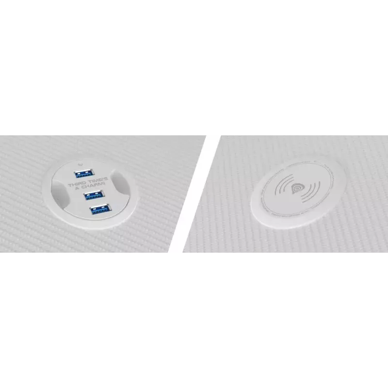 GENESIS Holm 320 RGB White stalas žaidimams