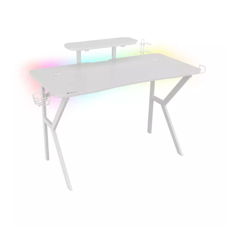 GENESIS Holm 320 RGB White stalas žaidimams