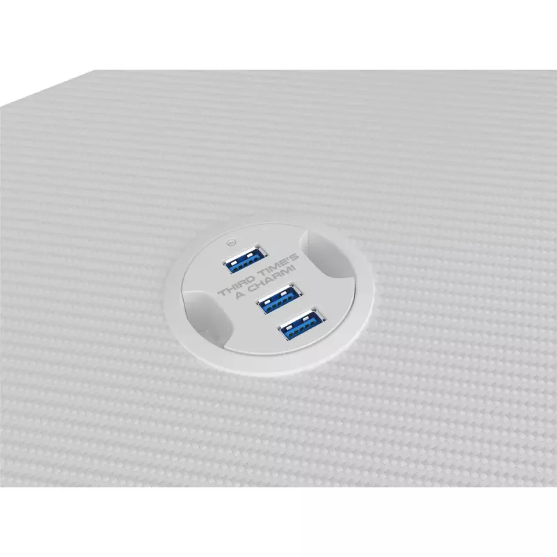 GENESIS Holm 320 RGB White stalas žaidimams