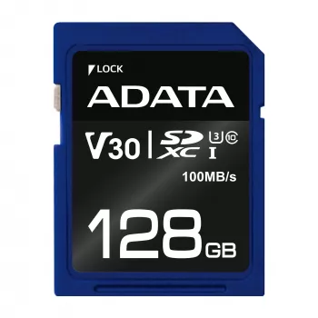 ADATA ASDX128GUI3V30S-R atminties kortelė 128 GB SDXC UHS-I Class 10