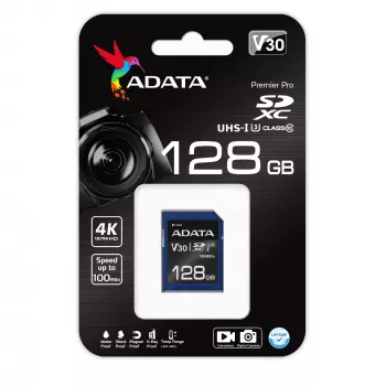 ADATA ASDX128GUI3V30S-R atminties kortelė 128 GB SDXC UHS-I Class 10