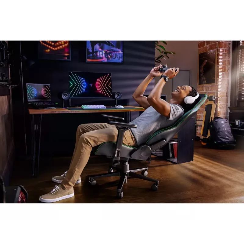 Žaidimų kėdė Razer Enki su apmušta sėdyne Juoda, 136 kg, 670x680x1380 mm