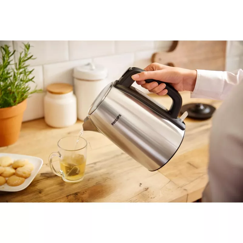 Philips Viva Collection HD9351/90 virdulys, 1.7 l, 2020 W, metalinis, vandens lygio indikatorius, belaidis, su filtru