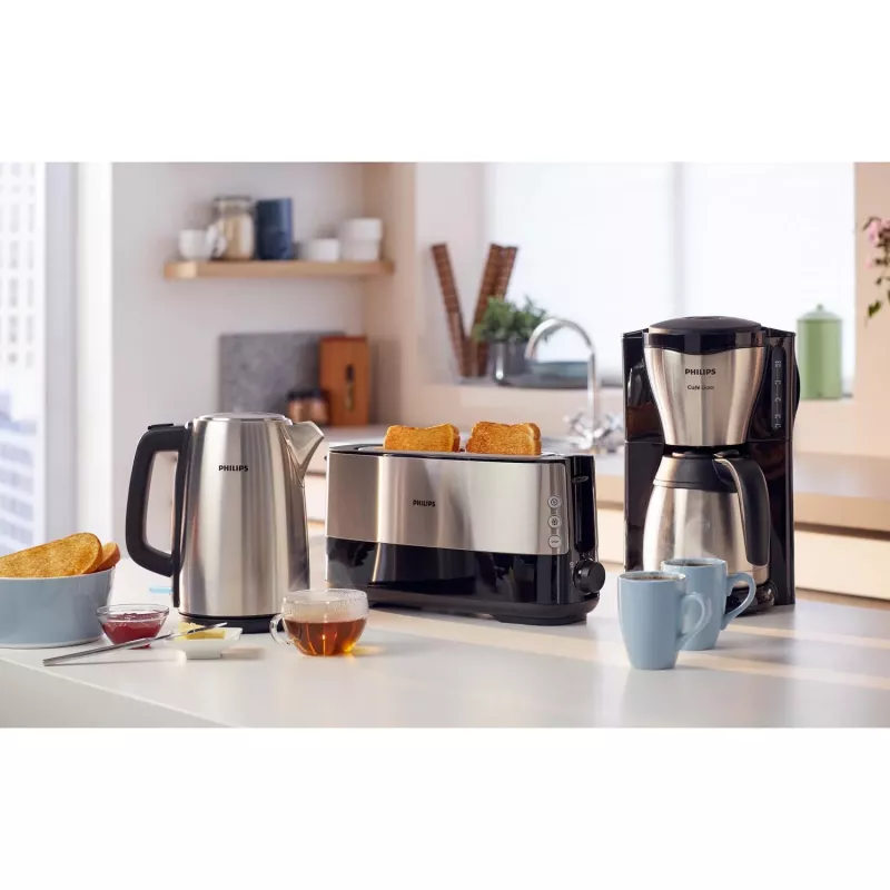 Philips Viva Collection HD9351/90 virdulys, 1.7 l, 2020 W, metalinis, vandens lygio indikatorius, belaidis, su filtru
