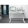 DIGITUS elektrinis aukščio reguliavimo stalas 120x60x12 cm su USB balta
