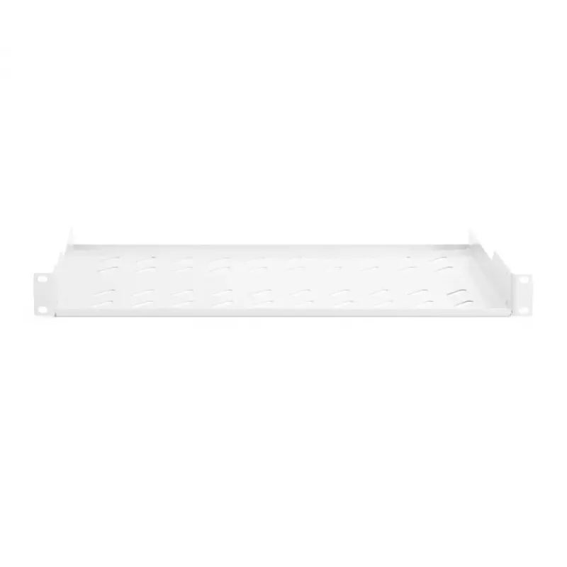 DIGITUS DN-97609 1U fiksuota perforuota lentyna stelažui, pilka (RAL 7035), iki 15 kg, 45x483x250 mm