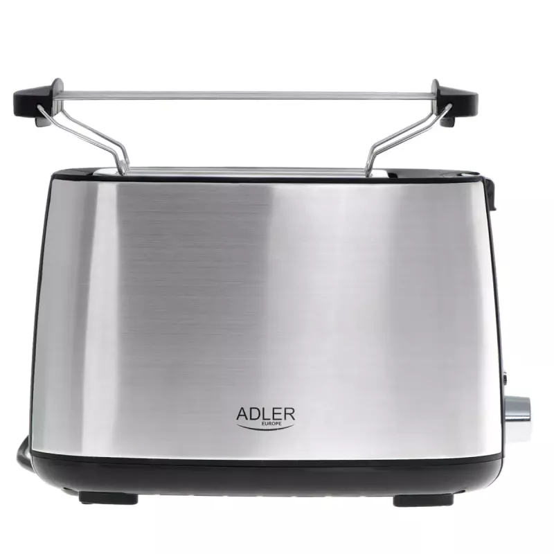Skrudintuvas Adler AD 3214, 2 griežinėliai, nerūdijantis plienas, 900 W, 7 skrudinimo lygiai, atšildymas/pašildymas/automatinis išsijungimas
