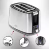 Skrudintuvas Adler AD 3214, 2 griežinėliai, nerūdijantis plienas, 900 W, 7 skrudinimo lygiai, atšildymas/pašildymas/automatinis išsijungimas