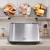 Skrudintuvas Adler AD 3214, 2 griežinėliai, nerūdijantis plienas, 900 W, 7 skrudinimo lygiai, atšildymas/pašildymas/automatinis išsijungimas