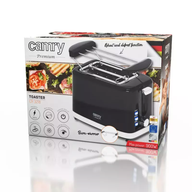 Skrudintuvas Camry Premium CR 3218 2 griežinėliai 900 W Juodas Sidabrinis