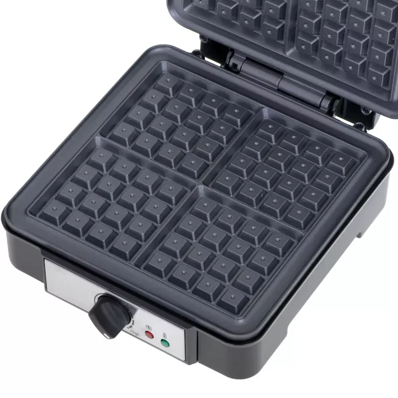 Vafelinė Adler AD 3049, 4 kvadratiniai vafliai, nelipni danga, 1800 W, juoda