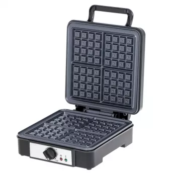Vafelinė Adler AD 3049, 4 kvadratiniai vafliai, nelipni danga, 1800 W, juoda