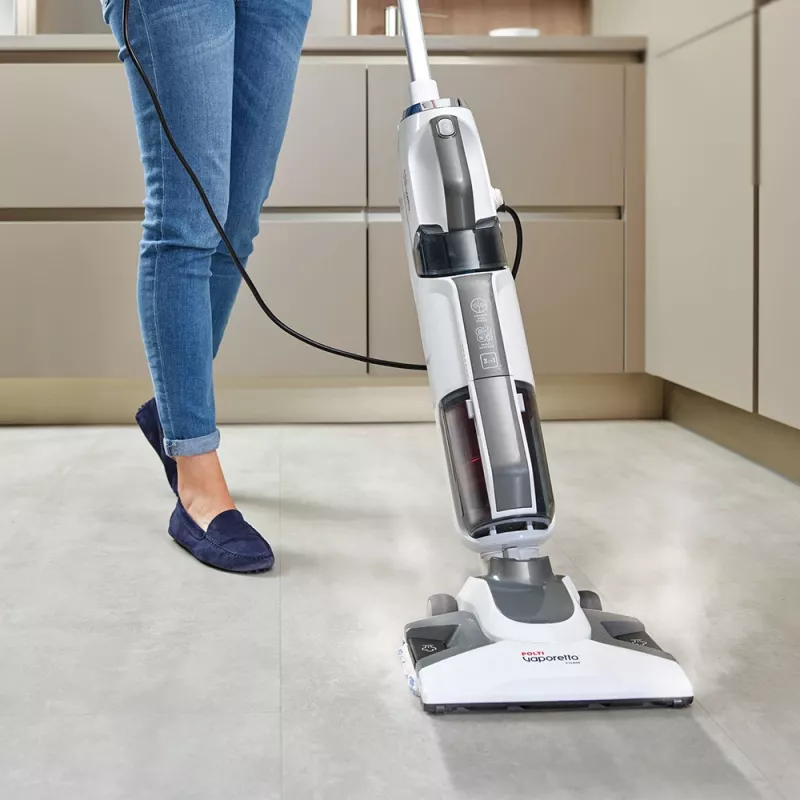 Vertikalus garinis dulkių siurblys Polti Vaporetto 3 Clean 1800 W be maišelio Baltas