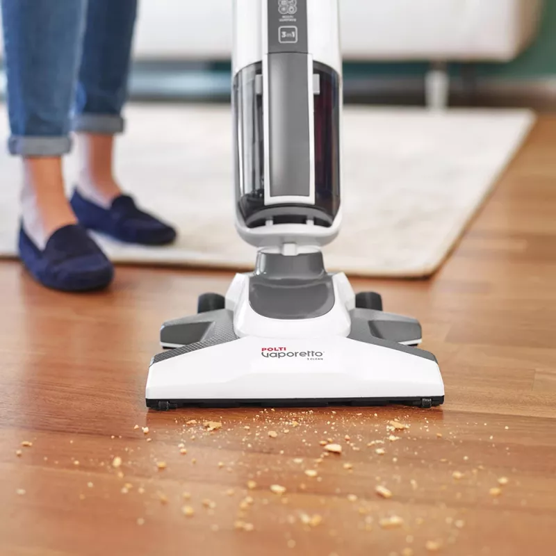 Vertikalus garinis dulkių siurblys Polti Vaporetto 3 Clean 1800 W be maišelio Baltas