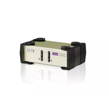 ATEN CS82U 2-Port PS/2-USB VGA KVM jungiklis (su KVM kabeliais), 2048 x 1536 pikseliai, QXGA, 0,72 W, šviesiai pilka