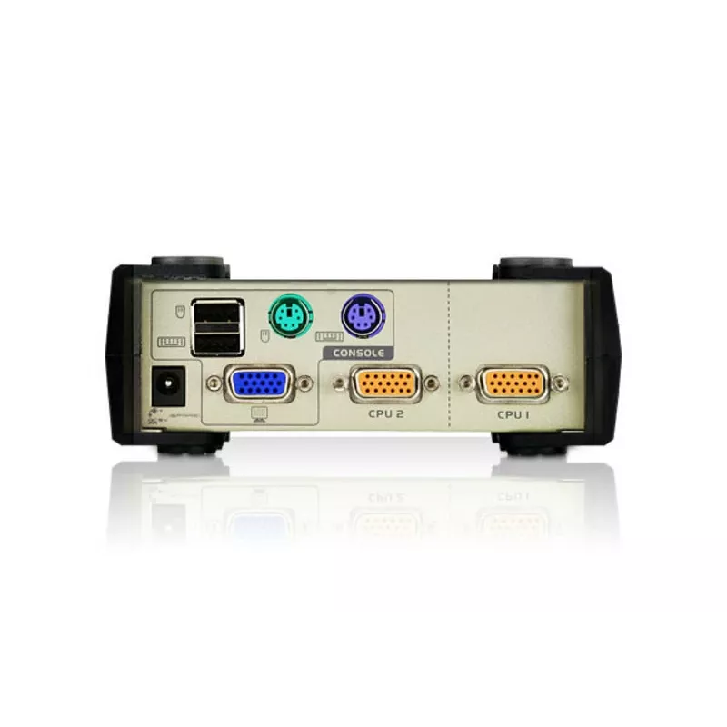 ATEN CS82U 2-Port PS/2-USB VGA KVM jungiklis (su KVM kabeliais), 2048 x 1536 pikseliai, QXGA, 0,72 W, šviesiai pilka