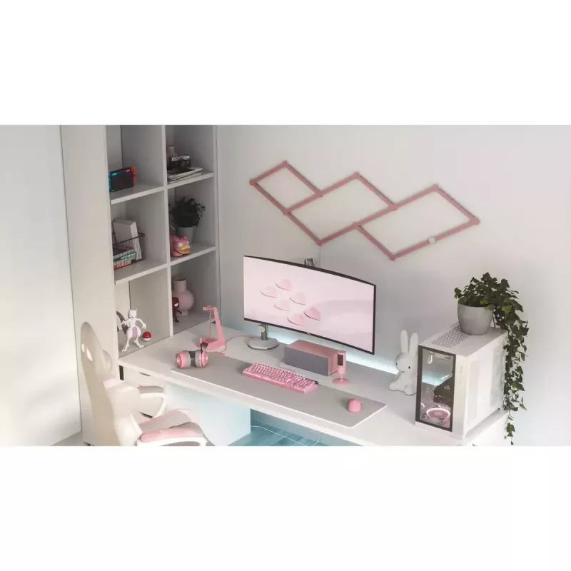 Nanoleaf Skins NL59-0001PM-9PK matinė rožinė 259.3 mm 9 vnt.
