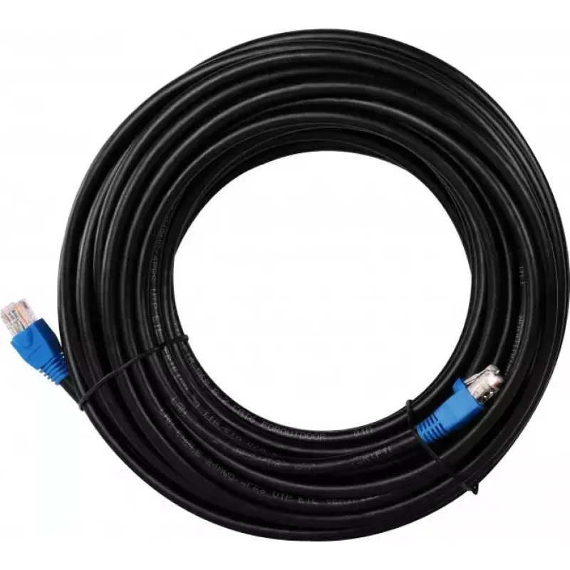 Tinklo kabelis Goobay CAT 6 U/UTP RJ-45 Cat6 15m Juodas