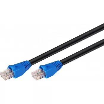 Tinklo kabelis Goobay CAT 6 U/UTP RJ-45 Cat6 15m Juodas