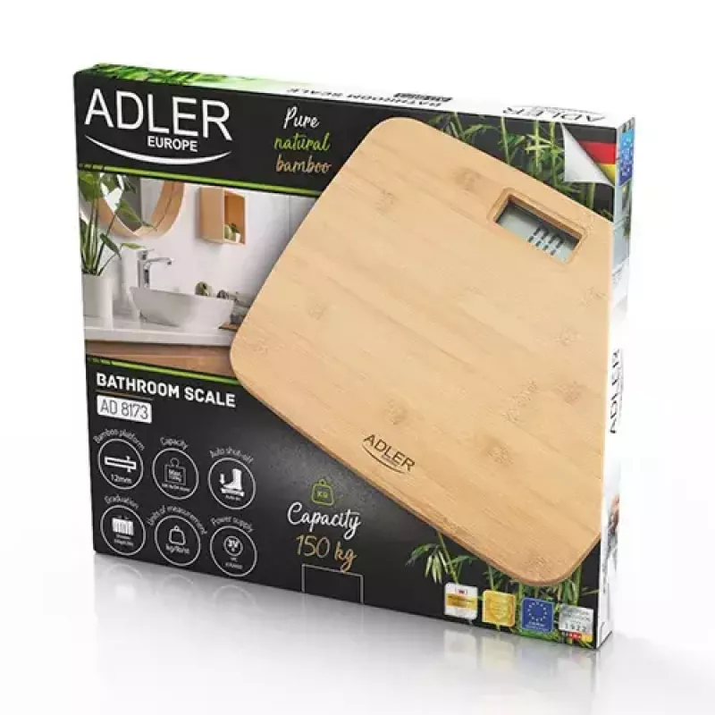 Svarstyklės elektroninės asmeninės Adler AD 8173