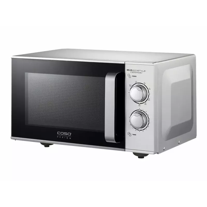 Mikrobangų krosnelė Caso MG 25 Ecostyle, 25 L, 900 W, grilio funkcija, sidabrinė