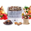 Maisto džiovintuvas Adler AD 6658, 5 padėklų, LCD laikmatis 70 h, 35–70 °C, 230 W (maks. 550 W), baltas