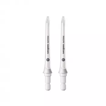 Philips HX3042/00 elektrinio irigatoriaus antgalis – 2 vnt., balti keičiami antgaliai