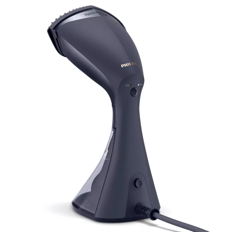 Drabužių garintuvas Philips GC810/20 — 1600 W, 0.23 L vandens bakelis, 32 g/min nuolatinis garas, juodas/rožinis