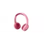 Muse M-215BTP Bluetooth stereo vaikiškos ausinės, apimančios ausis (over-ear), belaidės, Bluetooth 5.0, rausvos