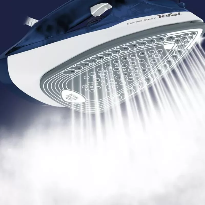 Tefal FV2838 Sausas ir garinis lygintuvas su Cerilium padu, 2400 W, mėlyna, balta