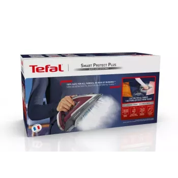 Sausas ir garinis lygintuvas Tefal Smart Protect Plus FV6870 — 2800 W, Durilium Airglide padas, 0,27 L talpa, 2 m laidas, 1,437 kg